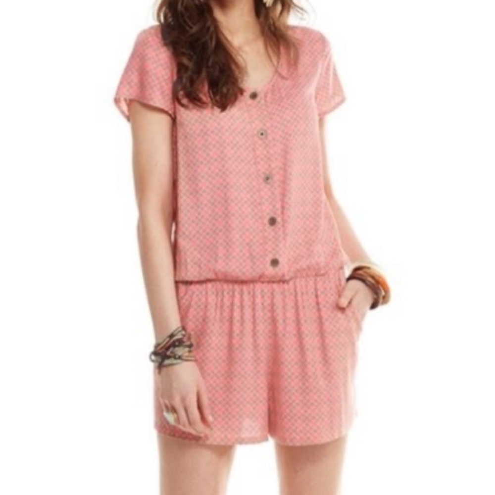Matilda Jane Romper 100% rayon Summer Mama shorts sz Medium